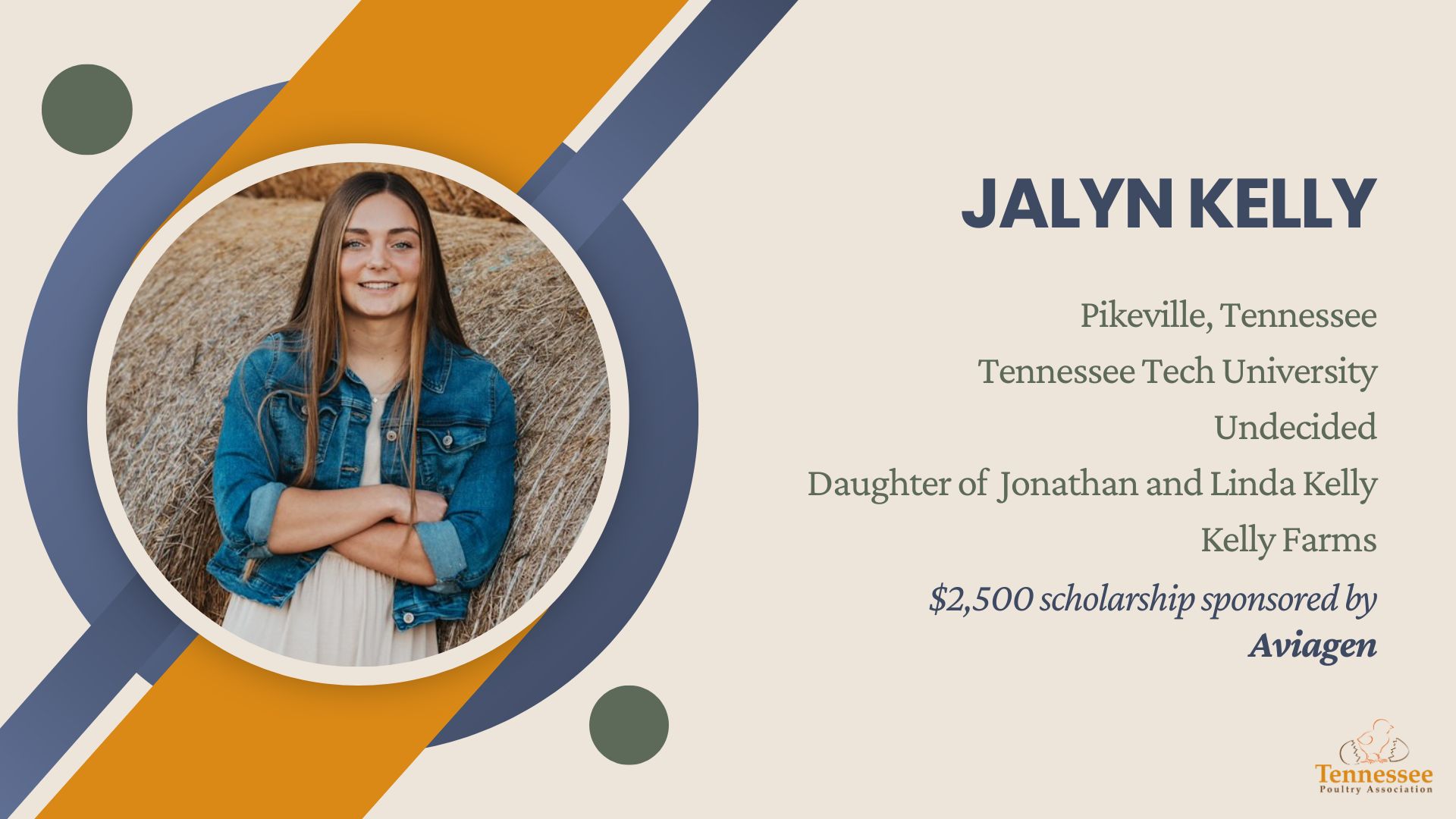 Jalyn Kelly 2025 Scholarship Recipient