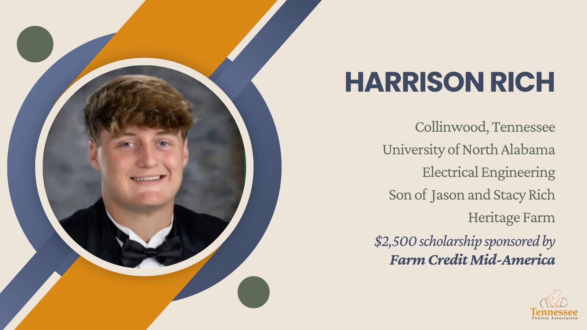 Harrison Rich 2025 Scholarship Recipient