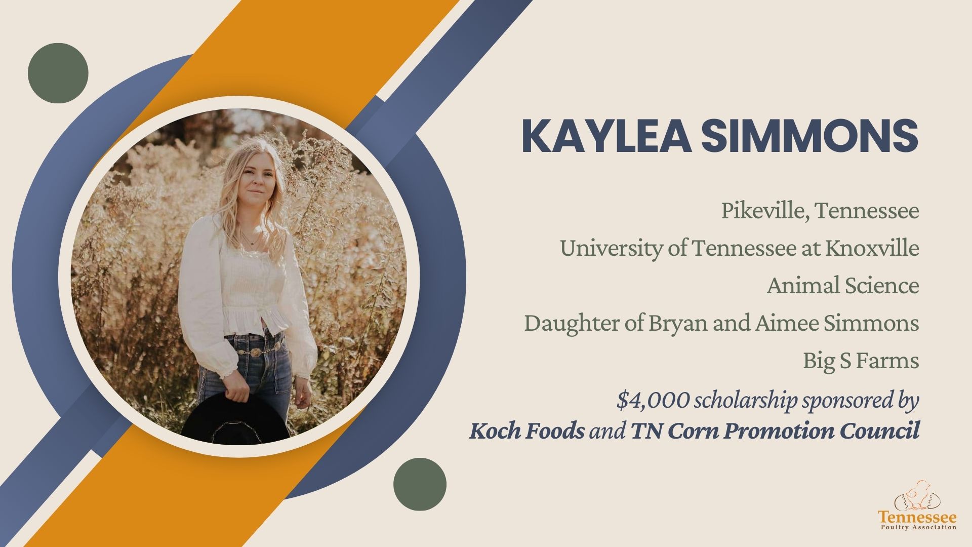 Kaylea Simmons 2025 Scholarship Recipient