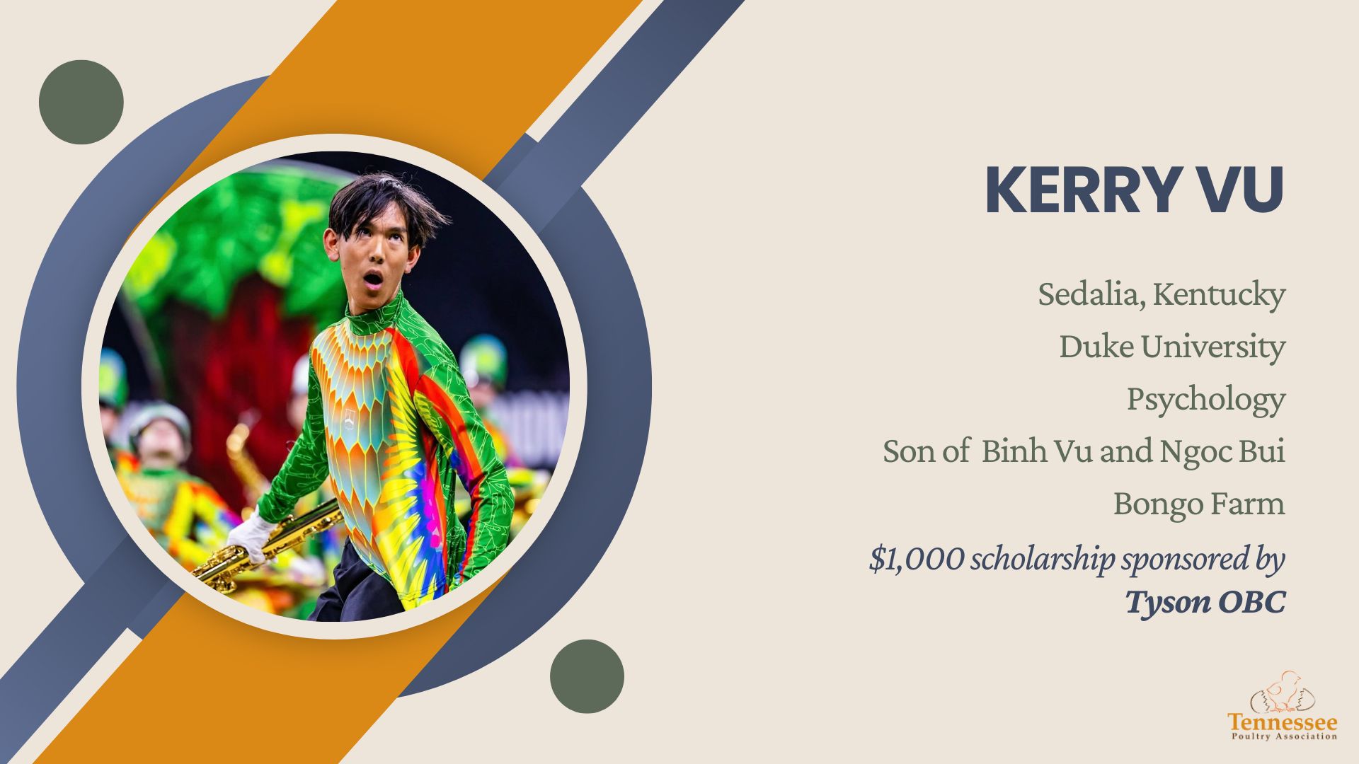 Kerry Vu 2025 Scholarship Recipient