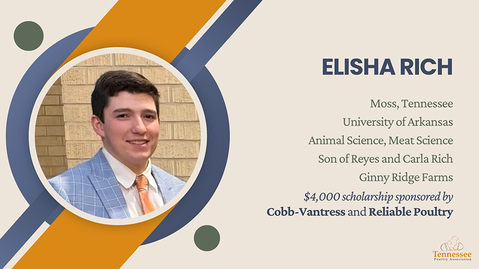 Elisha Rich 2026 Scholarship Recipient