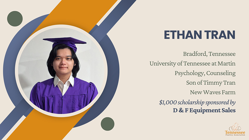 Ethan Tran 2026 Scholarship Recipient