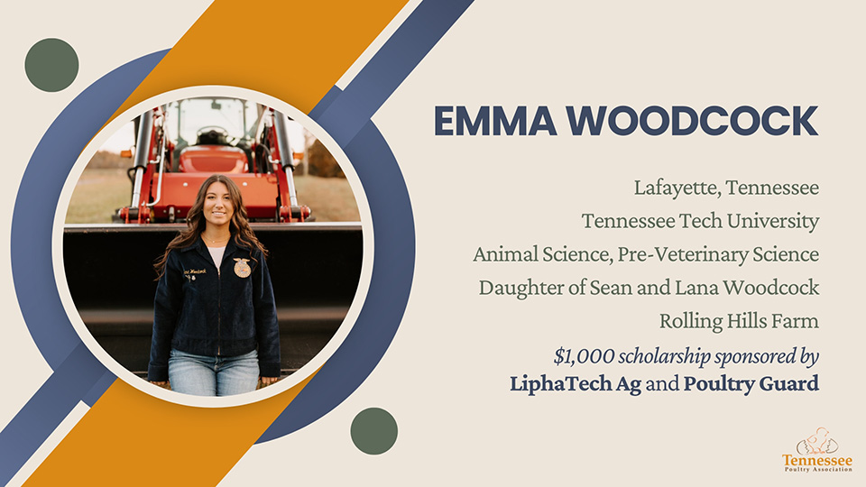 Emma Woodcock 2026 Scholarship Recipient